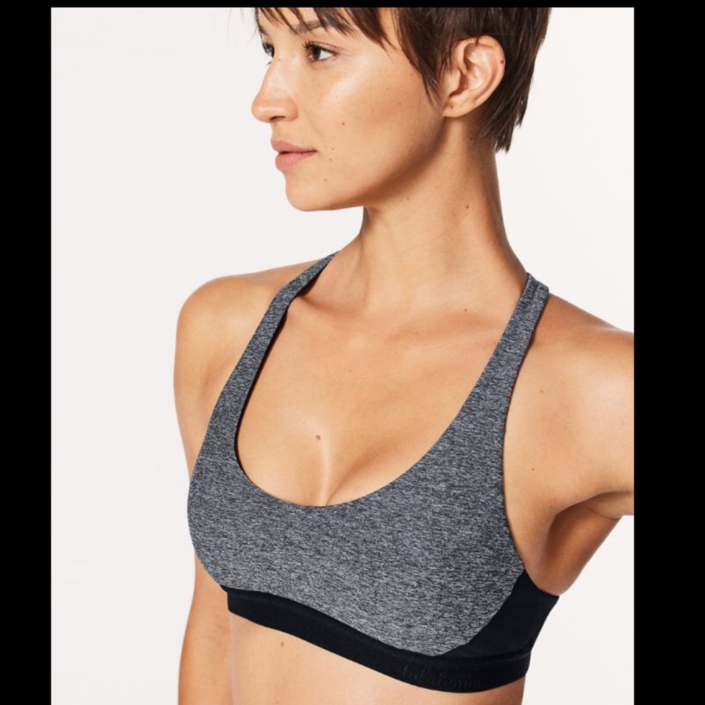 Lululemon Box It Out Bra Heathered Black, 6 - Picture 3 of 6